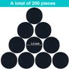 Coopay 1-1/5 inch Plastic Learning Counters Disks Bingo Chip Counting Discs Markers for Math Practice and Poker Chips Game Tokens, 200 Pieces(Black) view 3