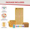 MR CHIPS Jam-Proof Bingo Cards with Sliding Windows, 50 Reusable Shutter Cards, 75 Calling Cards 1 Master Board in Woodgrain Style view 3