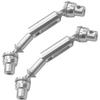 2PCS ShareGoo Metal RC Car Drive Shaft CVD Center Driving Shaft Dogbone 58-72mm Compatible with WPL HengLong 1/16 RC Military Truck Crawler Car view 3