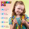 UpBrands 24 Easter Eggs Fillers Zipper Bracelets 6.5 Inches Sensory Toys Set, Kit for Birthday Party Favors for Kids, Goodie Bags, Class Valentines Gifts For Kids & Students Incentives view 2