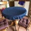 Made to Order: Felt Poker Table Cover with Elastic Band - for Round Table by Playezze in USA (Blue, 60 inch Round) view 4