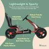 hauck Cyclone Pedal Go Kart with Adjustable Bucket Seat, 12 Inch EVA Foam Plastic Wheels, Handbrake for Rear Wheels - Ride On Toy for Kids 4-10 Years view 4