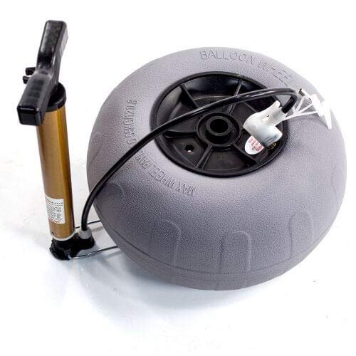 Challenger Mobility Beach Balloon Tires 11.8 x 7 for Soft Sand and Beach, Replacement Balloon Wheels for Beach Carts, Kayak Carts, and Beach Buggies, 2 Tires and Air Pump Included