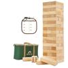 ApudArmis 60 PCS Tumble Tower, (Stack up to 5Ft) Pine Wooden Stacking Timber Game with 1 Dice Set - Classic Block Outdoor Game for Teens Adults Family view 1