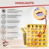 MR CHIPS Jam-Proof Bingo Cards with Sliding Windows, 25 Reusable Shutter Cards, 75 Calling Cards 1 Master Board in Gold Rush Style view 4