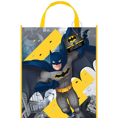 Batman Multicolor Tote Bag - 13" x 11" (1 Pc) - Vibrant & Sturdy Superhero Tote Bags, Ideal for Party Favors, Gifts, & Everyday Use