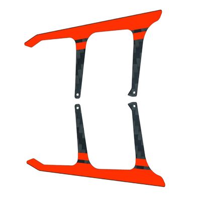 Microheli Low Profile Carbon Fiber Landing Skid U Style (RD)(for MICROHELI MCPX BL2 Landing Gears) (MH-MBL2006LUR)