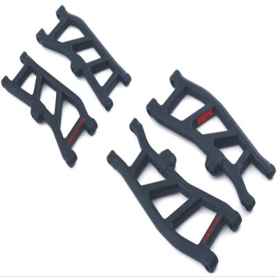 RPM Suspension Arms A-Arms Set Front & Rear BLACK For Arrma Outcast Kraton 4s BLX ARA102690, ARA102692