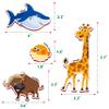 SpriteGru 60 PCS Cartoon Animals Zoo Magnets for Toddlers Kids, Perfect Preschool Learning view 2