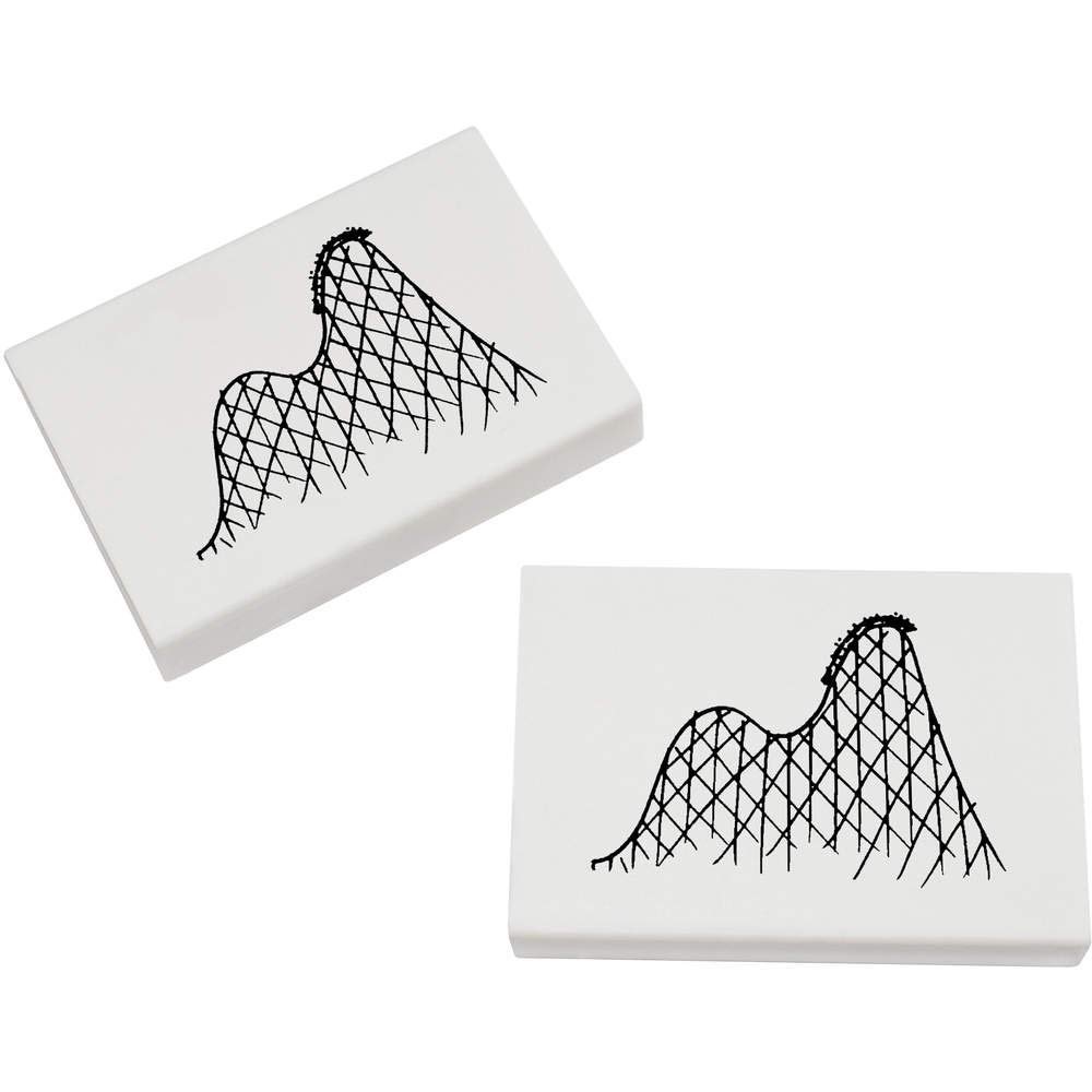 Azeeda 2 x 45mm 'Rollercoaster' Erasers/Rubbers (ER00023115)