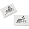 Azeeda 2 x 45mm 'Rollercoaster' Erasers/Rubbers (ER00023115) view 1