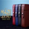 Maze Leather Card Case (Blue) by Bond Lee - Trick view 1