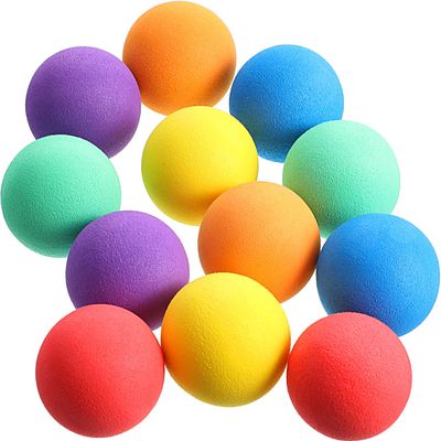 Gejoy 24 Pieces Soft Foam Balls Bulk Lightweight Mini Balls for Safe Indoor Toys Fun Assorted Colors Sponge Balls Birthday Party Favors Bag Gifts for Boys and Girls(1.57 Inch)