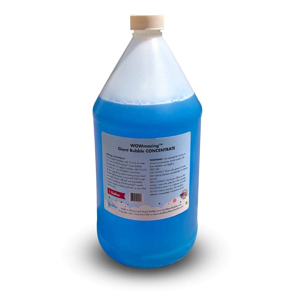 WOWMAZING Big Bubble Concentrate - Solution Making Bubbles (Makes up to 33 Gallons)  Just Add Water  Made in USA