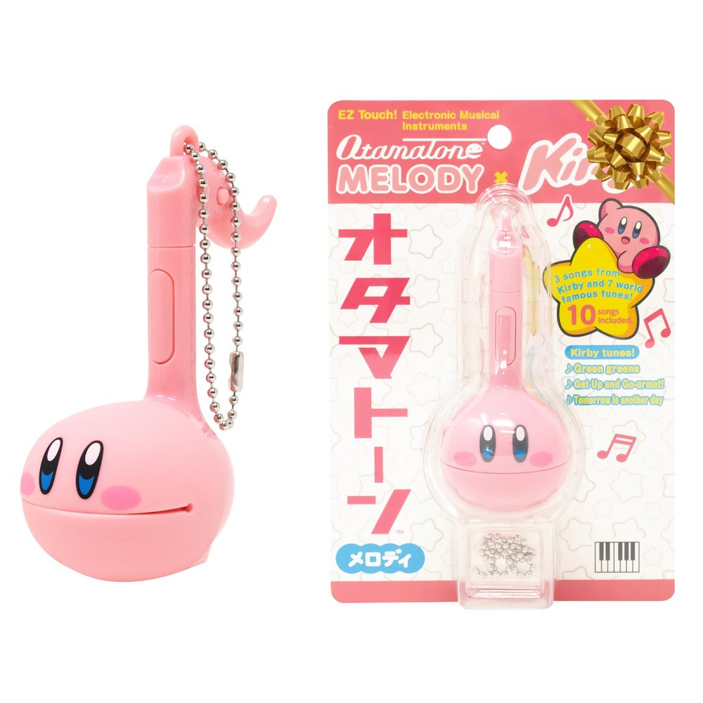 Otamatone Melody [Special Edition Nintendo Kirby] - Fun Japanese Electronic Musical Kids Toy Synthesizer Instrument by Maywa Denki [Includes Keychain Attachment and English Instructions]