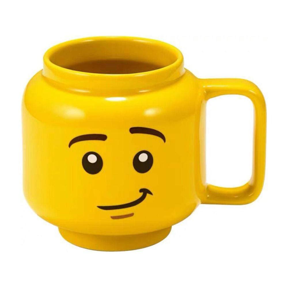 SUNS Figures ceramic mug kids expression cups gifts for children yellow smiley mugs