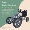 hauck Cyclone Pedal Go Kart with Adjustable Bucket Seat for Kids Ages 4 to 8, S.W.A.T. view 2