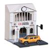 Bburago Street FIRE City Train Station Playset with a Die-Cast Jeep Renegade SUV view 1