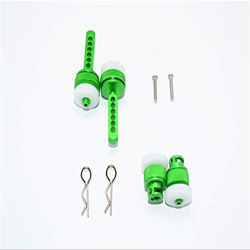 Aluminum Front & Rear Magnetic Body Mount for 1/10 For Traxxas Ford GT 4-Tec 2.0 (83056-4) - 4Pc Set Green