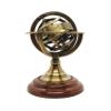 Brass Finish Armillary Sphere Globe - Nautical Astrolabe Garden Armillary Zodiac Sphere Globe  Nautical Home Decor | Nautical's Select (Antique, 5") view 1