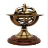 Brass Finish Armillary Sphere Globe - Nautical Astrolabe Garden Armillary Zodiac Sphere Globe  Nautical Home Decor | Nautical's Select (Antique, 5") view 2