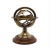 Brass Finish Armillary Sphere Globe - Nautical Astrolabe Garden Armillary Zodiac Sphere Globe  Nautical Home Decor | Nautical's Select (Antique, 5") view 4