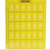 Smile4Autsim Dry Erase Visual Activity Reward Choice Laminated Board with 30 1/2" Hook Coin -Great for Loose Pcs Flash Cards. (Yellow, 8x11 Sheet (1.5 inch Cards)) view 1