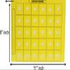 Smile4Autsim Dry Erase Visual Activity Reward Choice Laminated Board with 30 1/2" Hook Coin -Great for Loose Pcs Flash Cards. (Yellow, 8x11 Sheet (1.5 inch Cards)) view 2