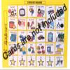 Smile4Autsim Dry Erase Visual Activity Reward Choice Laminated Board with 30 1/2" Hook Coin -Great for Loose Pcs Flash Cards. (Yellow, 8x11 Sheet (1.5 inch Cards)) view 4