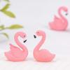 10 Pcs Miniature Flamingo Figurine Easter Cupcake Toppers, Mini Flamingo Cake Decorations for Flamingo Party Bridal Wedding Fairy Garden Decor view 2