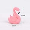 10 Pcs Miniature Flamingo Figurine Easter Cupcake Toppers, Mini Flamingo Cake Decorations for Flamingo Party Bridal Wedding Fairy Garden Decor view 4