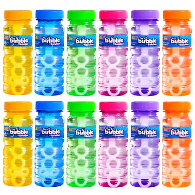 JOYIN Bubble Bottles 6/12/24/36PCS (4oz Solution), Bubbles Wand Bulk for Party Favors for Kids, Toddler Summer Outside Toys Gift for Kids (12)