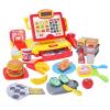 FS Pretend Play Cash Register Toy with True Barcode Scanner & Calculator, Microphone, Play Food, Supermarket Cashier, Great Pre-School Gift Cash Register for Kids Boys & Girls, Ages 3 4 5 6 8 view 1