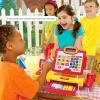 FS Pretend Play Cash Register Toy with True Barcode Scanner & Calculator, Microphone, Play Food, Supermarket Cashier, Great Pre-School Gift Cash Register for Kids Boys & Girls, Ages 3 4 5 6 8 view 4