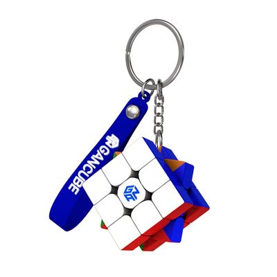 GAN 330 Keychain Cube, 3x3 Mini Key Ring, 3by3 Small Sitckerless Speed Cube, Standard Version, 1.2 Inch