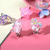 PinkSheep Unicorn Clip On Earrings for Little Girls, Bling Rainbow Earrings for Kids, 6 Pairs, Best Gift view 3
