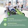 Speedster Pedal Go Kart Sporty Graphics on the Front Fairing, Adjustable Bucket Seat, 4 Spoke Rims with 10 inch EVA Wheels, Sporty 3 Point Steering Wheel view 3