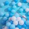 PlayMaty Colorful Ball Pit Balls - 100 Pieces Phthalate Free BPA Free Plastic Ocean Balls Crush Proof Stress Balls for Kids Playhouse (Blue/Light Blue/White) view 2