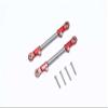 GPM for TRAXXAS-1/10 MAXX Monster TRUCK-89076-4 Aluminum+Stainless Steel Adjustable Front Steering TIE Rod -6PC Set (red) view 1