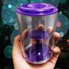Kids Spin Bank Creative Piggy Bank Money Saving Box Coin Collection Box for Kids Children (Purple) view 3