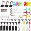 Sntieecr 6 Set 131 PCS DC Motors Kit, Mini Electric Motor 1.5-3V 15000RPM with 66 PCS Plastic Gears, Shaft Propeller, Bulbs, Buzzer Sounder, Science Experiment Set for Kid DIY STEM Engineering Project view 1