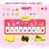 Floor Piano Mat for Toddlers, M SANMERSEN Kids Sensory Educational Dancing Keyboard Musical Mat, Animal Touch Play mat, Toddler Toys for 1 2 3 Year Old Girl Gifts view 2