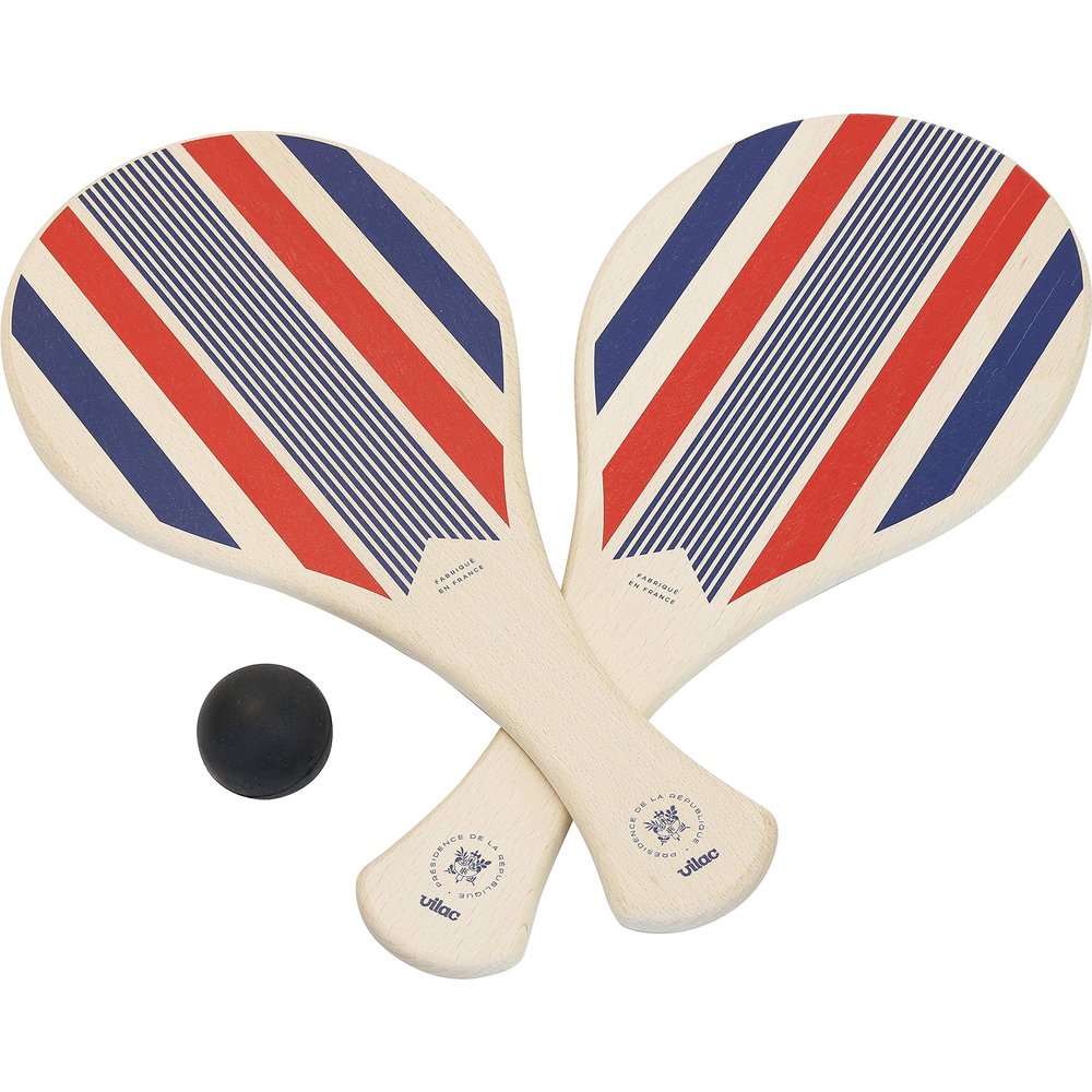Vilac VIL9006EPR Elysee Beach Rackets, Multicoloured