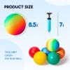 EVERICH TOY Playground Balls Kickball, 6 or 12 Pack 8.5" Dodgeballs Bouncy Kick Balls for Kids Adults Outdoor Indoor, 4 Square Ball Sports School Yard Games for Boys Girls 3-5 5-8 8-12 with Pump view 3