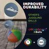 speevers Juggling Balls for Beginners and Professionals Set of 3, 14 Colors Available, 2 Layers of Net and Carry Case, Xballs Juggling Balls (Orange Green Yellow Blue, 4.2 oz) view 3