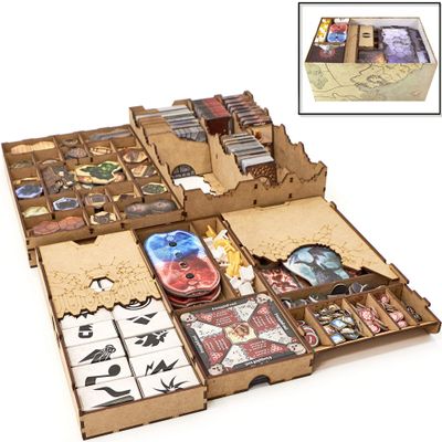 TowerRex Organizer for Gloomhaven and Forgotten Circles Expansion, Storage Insert for Gloomhaven, Board Game Accessories Upgrade