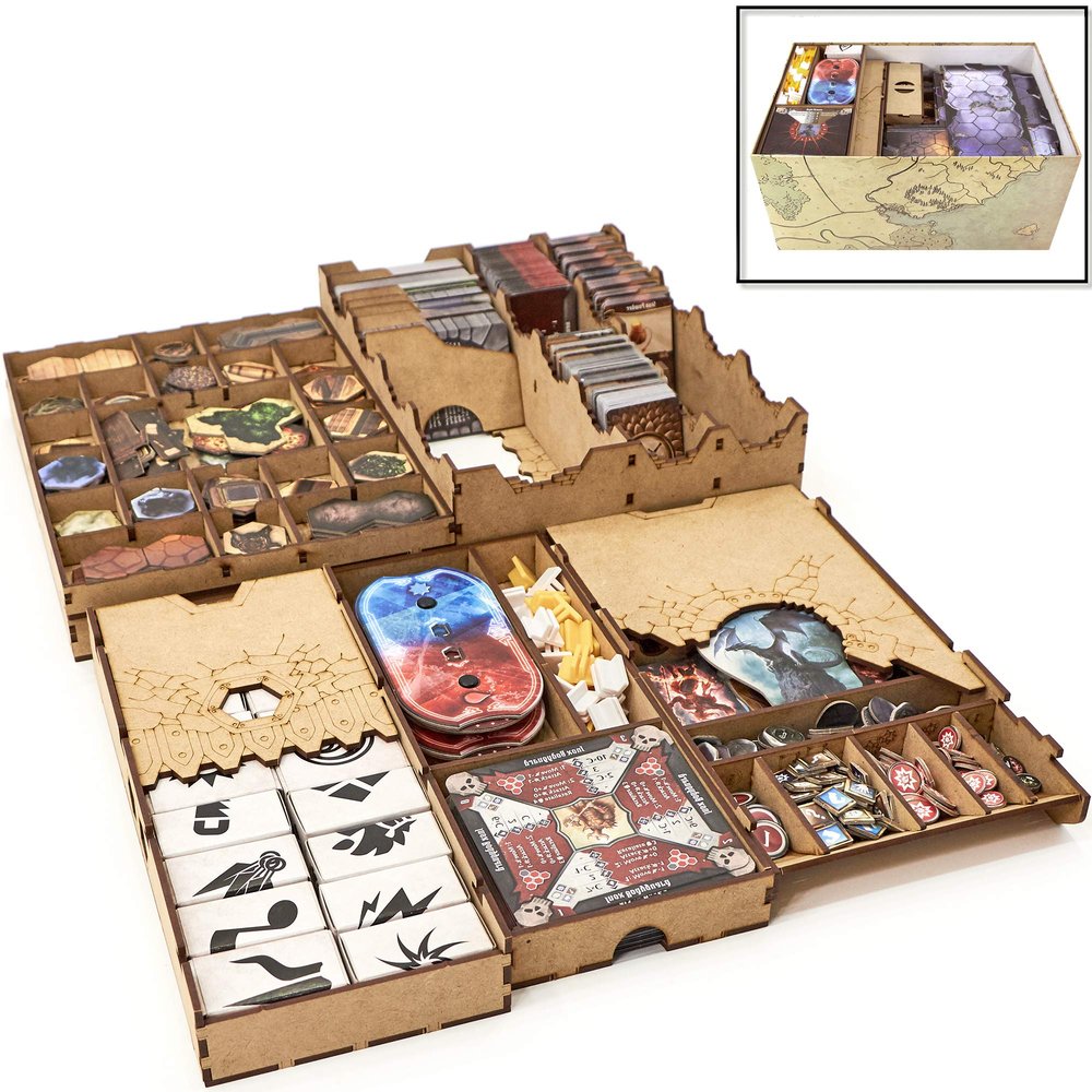 TowerRex Organizer for Gloomhaven and Forgotten Circles Expansion, Storage Insert for Gloomhaven, Board Game Accessories Upgrade