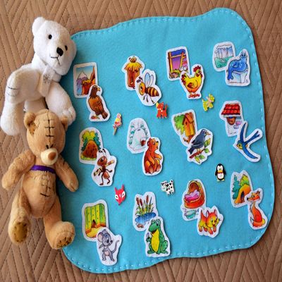 Animal Magnetic Play Mat Activity Game Sensory Busy Board Montessori Toy Educational Imaginative Activities