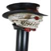 Ebros Gothic Casino Poker King Skull Gentleman with Top Hat of Aces Decorative Prop Cosplay Walking Swagger Cane Ossuary Macabre Halloween Bone Skulls Skeletons Decor Gadget Accessory view 4