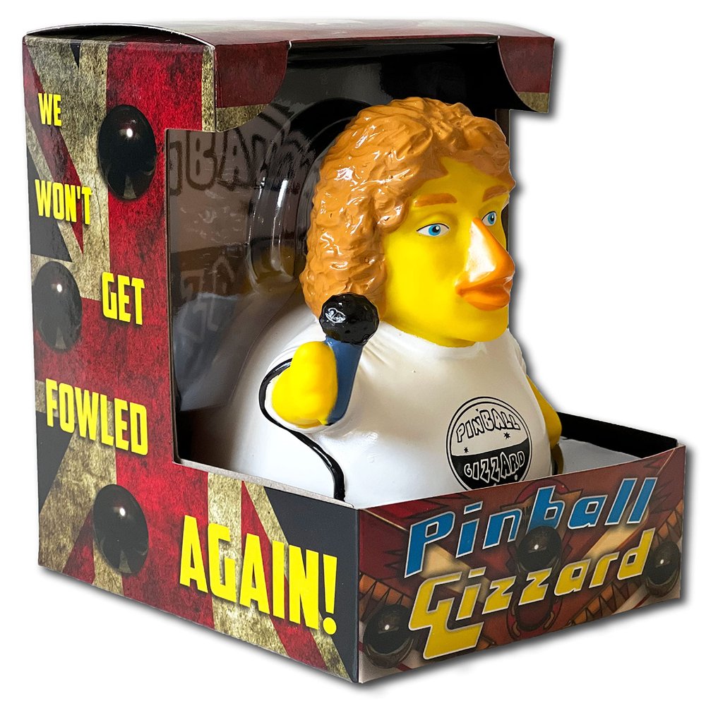 CelebriDucks - Pinball Gizzard - Floating Rubber Ducks - Collectible Bath Toy Gift for Kids & Adults of All Ages